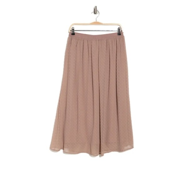 Adrianna Papel Swiss Dot Dusty Skirt Size Large NWT - Picture 1 of 3